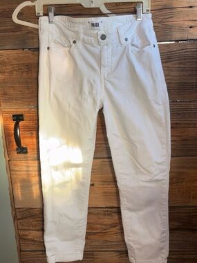 PAIGE White High-Waist Slim Jeans
